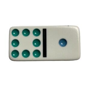 Double Nine Dominoes Replacement Tile 1 8 Color Dot Vintage 1998 mq